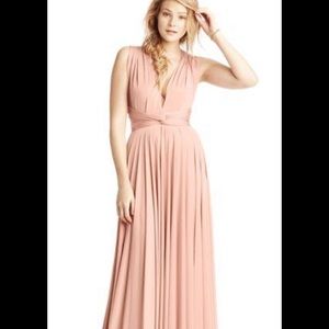 BHLDN Two Birds matte rosewood convertible dress